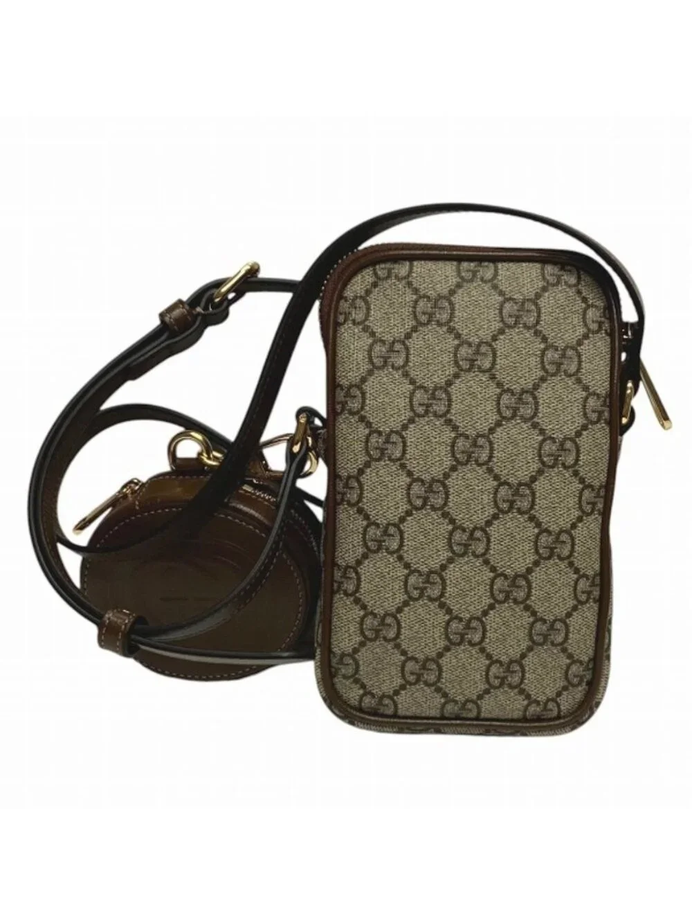 Gucci Interlocking Shoulder Bag GG Supreme Leather